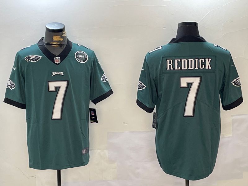 Men Philadelphia Eagles #7 Reddick Green Second generation 2024 Nike Limited NFL Jersey style 3